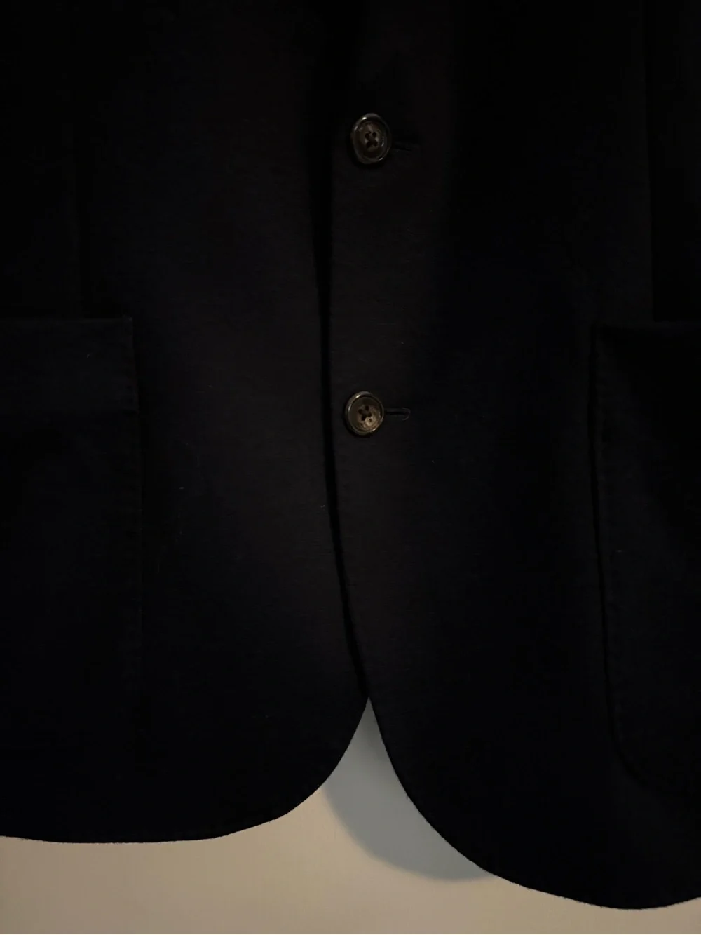 J.Crew Slim-Fit Knit Suit Wool Cotton Jacket Navy Blue XL